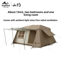 Shanyue Outdoor Camping Yunting Automatic Vinyl Tent Ridge 13 Canopy Sun Protection Camping Two Bedrooms and One Living Room