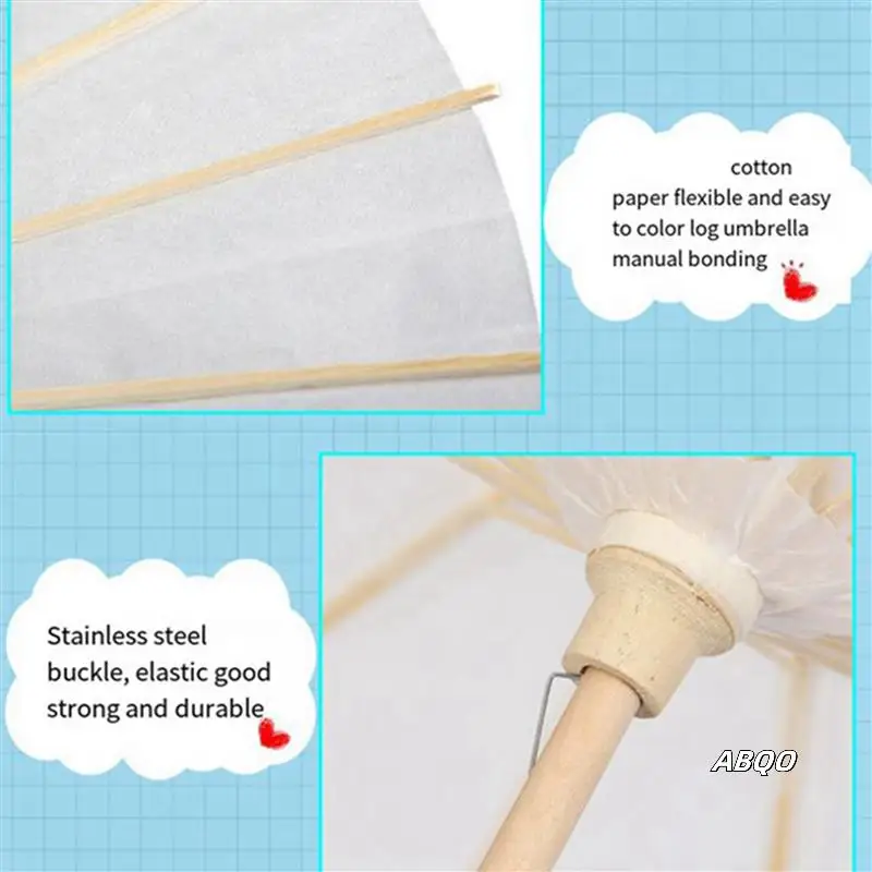 

24PCS Paper Parasol Wedding Umbrella Party Favor 40Cm Bamboo Umbrellas For Bridal Shower Centerpieces Photo Props