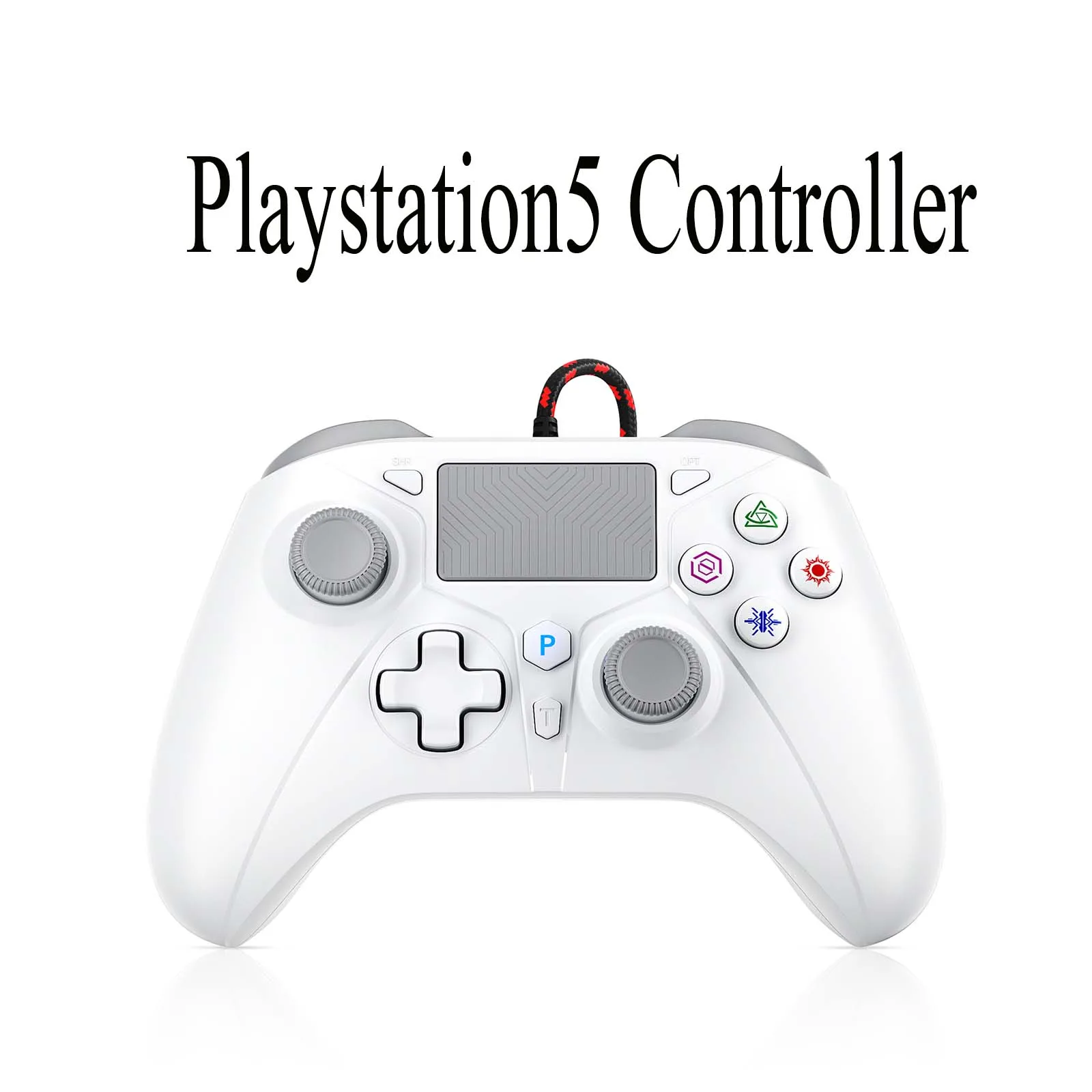 Playstation5 Controller For Ps5/Ps4/Xbox 360 Console Dualsense Support Vibration Function/Programming/Turbo Wired mando gamepad