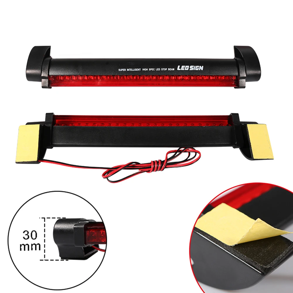 Luz LED roja para vehículo, fuente de luz para coche, luces externas, antiniebla, luz trasera de advertencia de freno, lámpara DC 12V de alta calidad