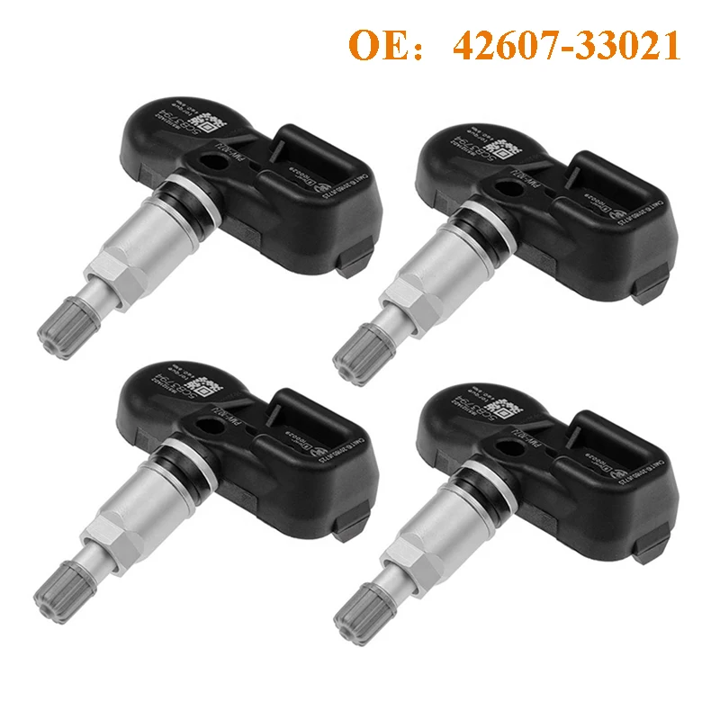 

4PCS 42607-33021 4260733021 PMV-107J 315MHz TPMS Tire Pressure Sensor For Toyota Corolla Camry Yaris Lexus CT200h RX350 RX450h