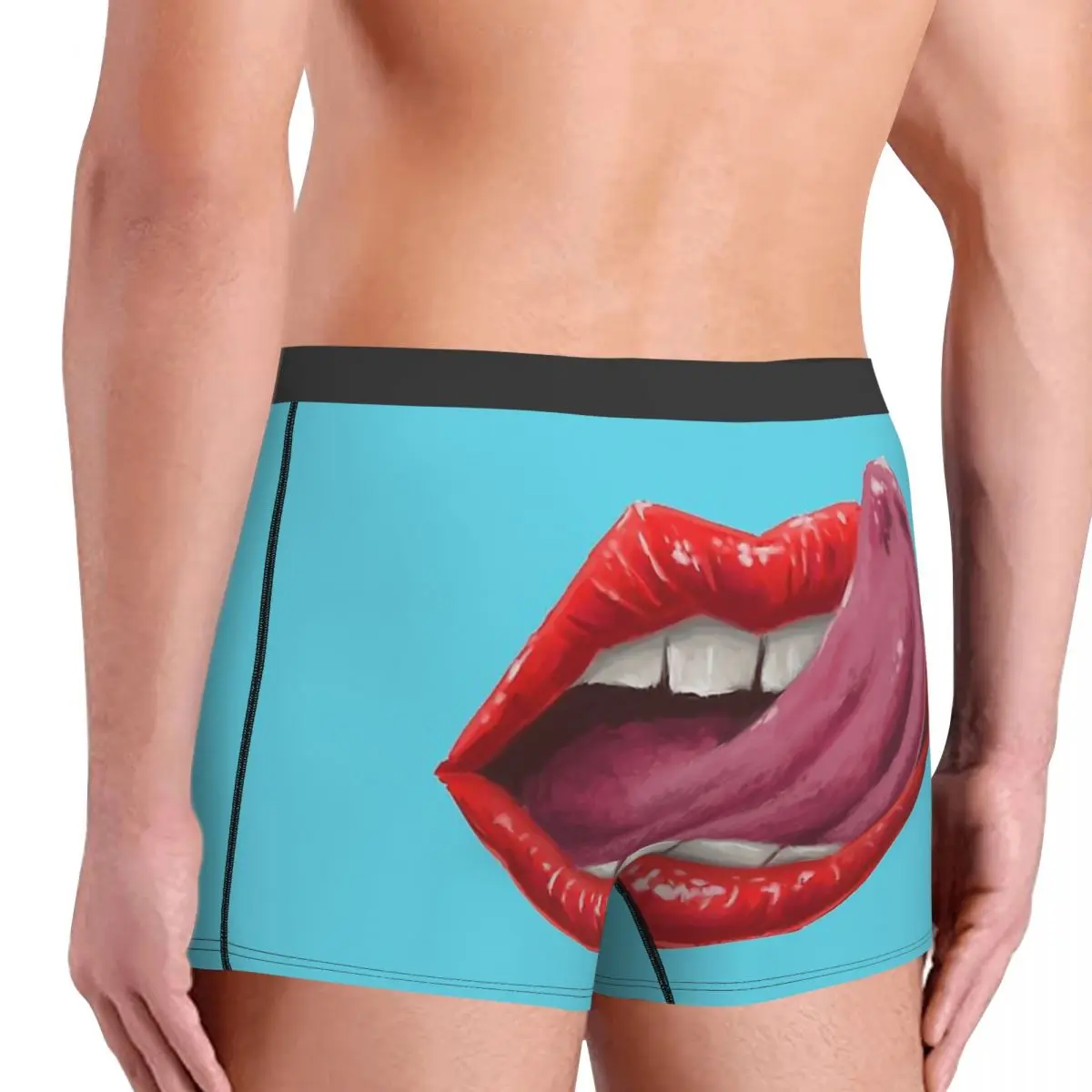 Sexy Lick Yum Underpants Homme Panties Men\'s Underwear Sexy Shorts Boxer Briefs