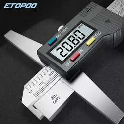 150/200/300 MM Stainless Steel Digital Electric Digital Depth Gauge Digital Vernier Caliper Single Hook Depth Caliper