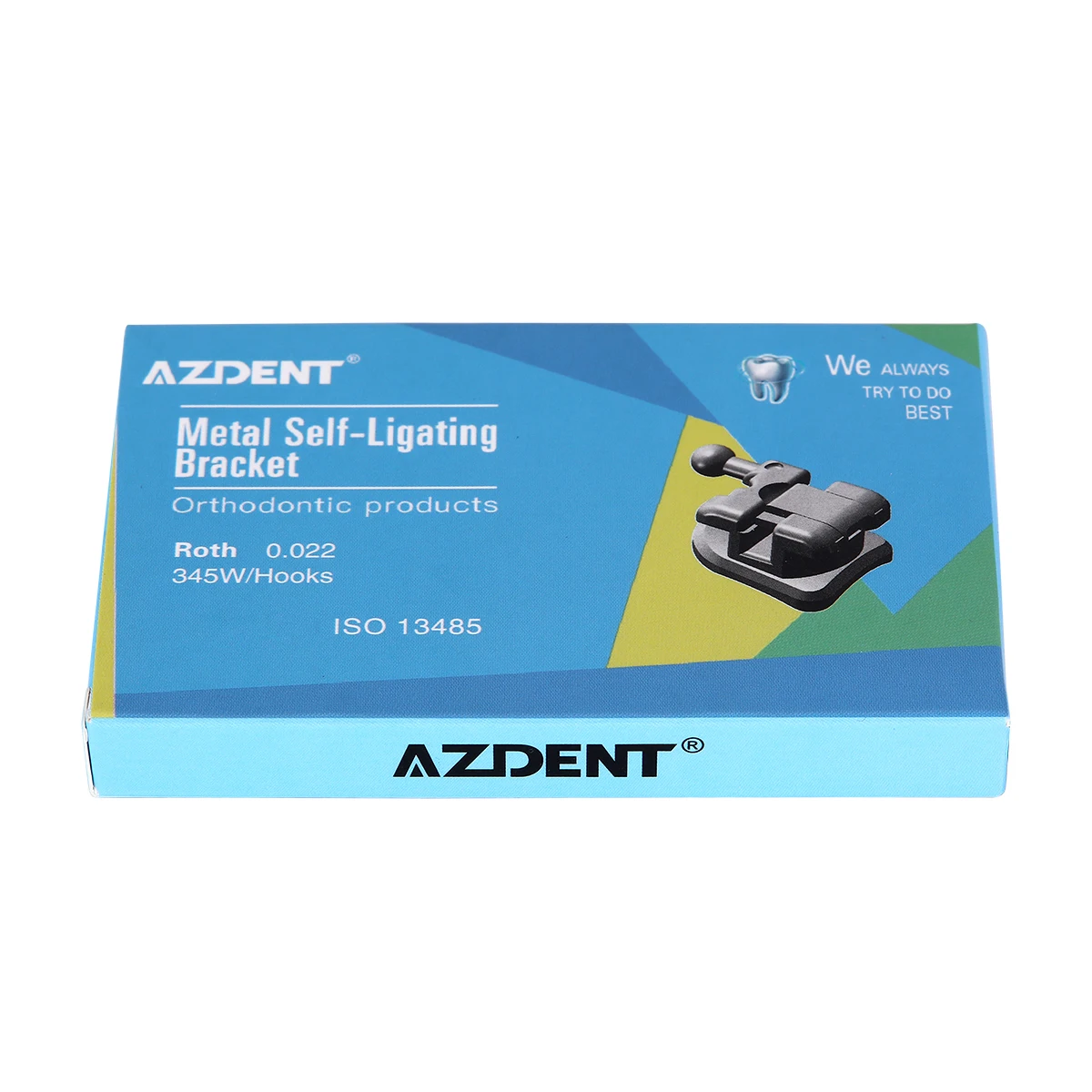 10 Boxen AZDENT Dental Kieferorthopädische Klammern Selbstligierende Zahnspangen Mini Roth/MBT.022 Haken 3 4 5 Bukkalröhrchen MIM Monoblock Basis – Detail 1