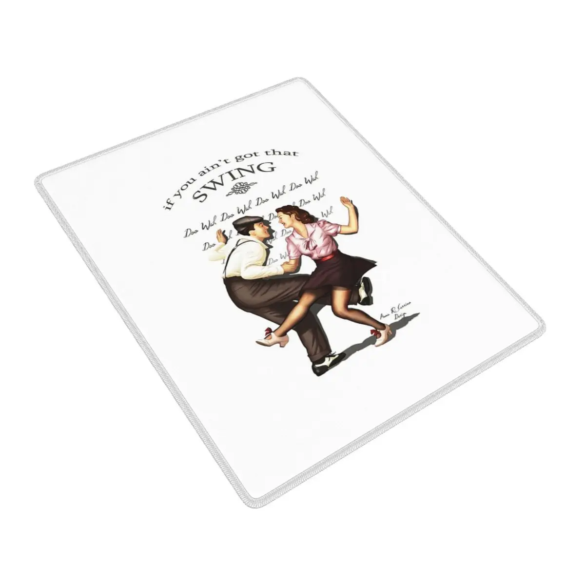 Lindy Hop Mouse Pad Gamer PC Laptop Mats Keyboard Carpet Computer Gaming Office Accessories Desk Mat 7x9 in 22x18 cm