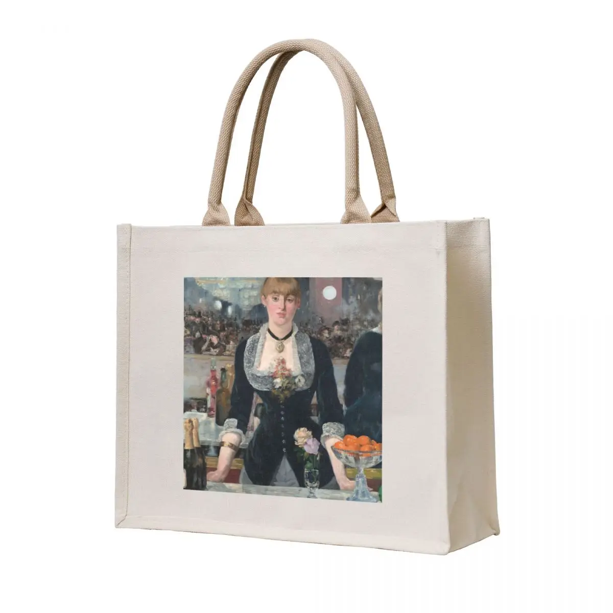 

édouard Manet A Bar at the Folies-Bergere Tote Bag university shopper bag bag for beach Women's shopping tote custom