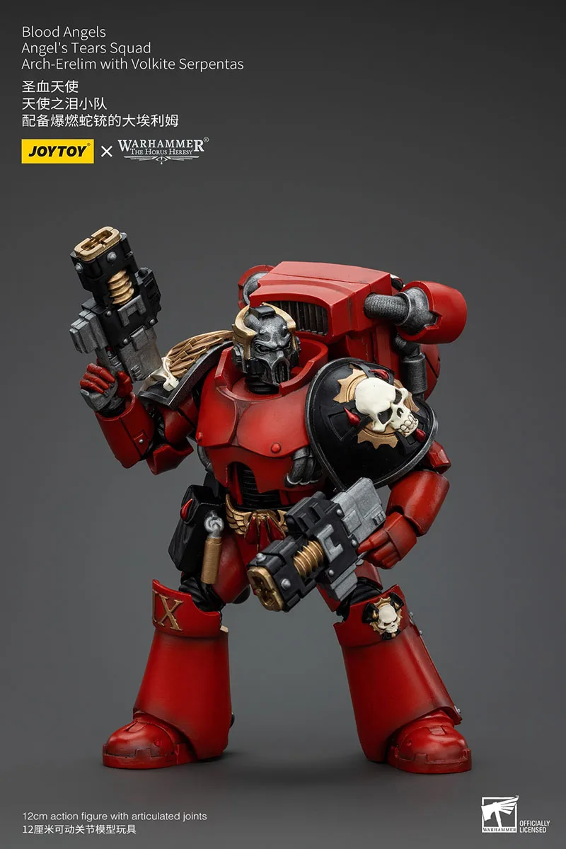 JOYTOY Warhammer 30K 1/18 ملائكة الدم الملاك دموع فرقة Erelim عمل الشكل 12 سنتيمتر الجندي العسكري لعبة مجسمة لجمع