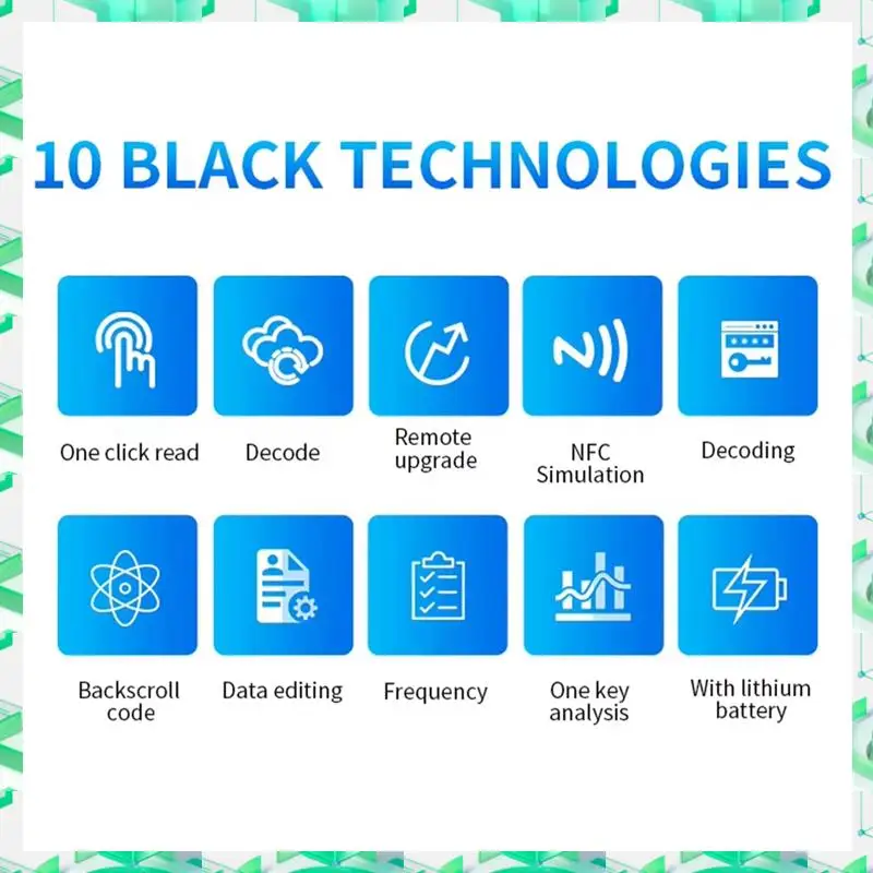 

3C Electron X7 RFID Smart Chip NFC Decoder Duplicator Reader Writer+5X T5577 Keychain Tag Copier 125Khz 13.56Mhz Badge Clone Car