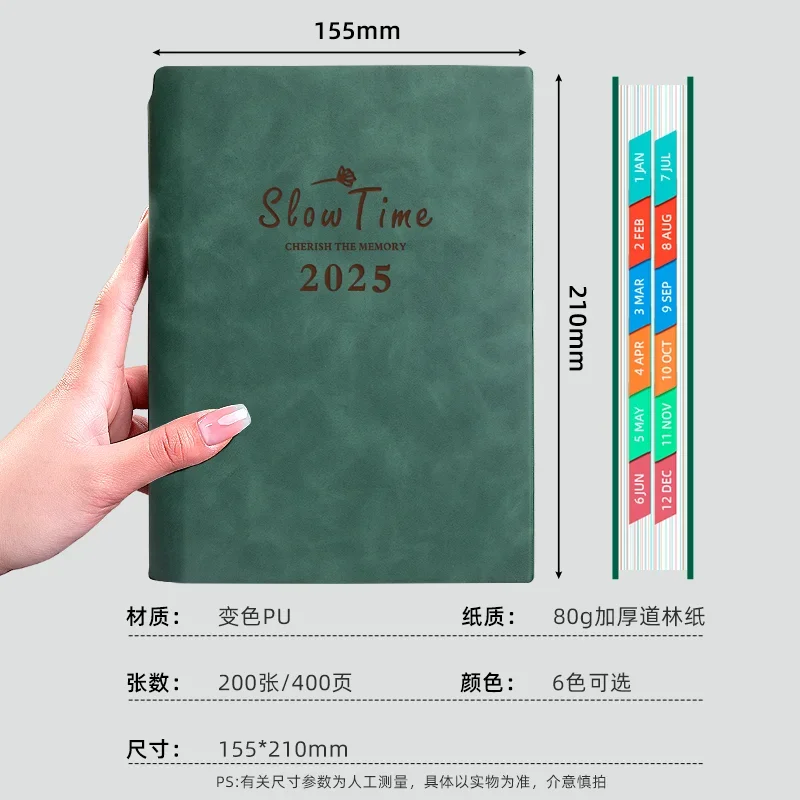 

Schedule Book 2025 Working Daily Hours 365 Notebook Calendar Manual Plan Journal Efficiency Planner Book budget planner