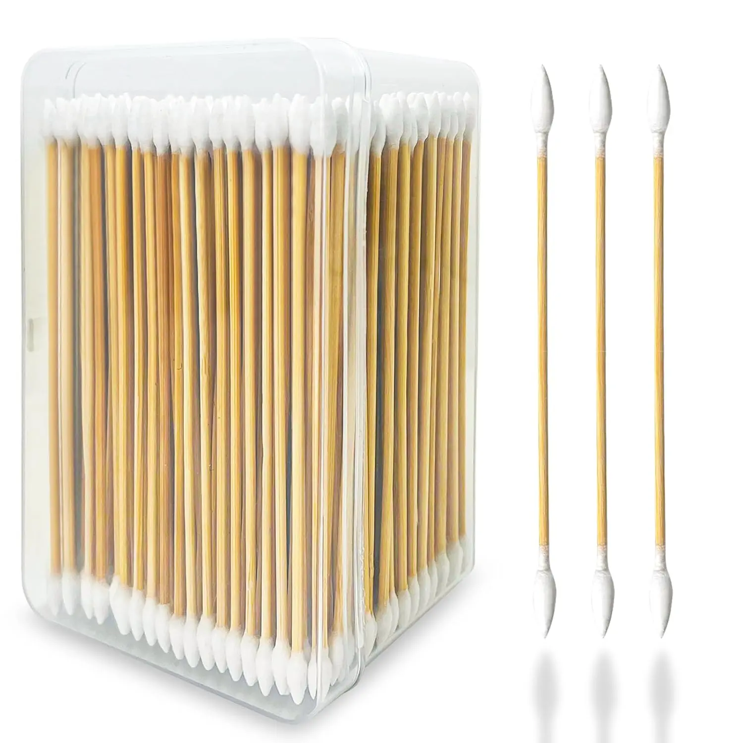 

Gun Cleaning Swabs - Double Ended, 6 Inch Long, Pointed and Bamboo Cotton Swabs, Lint Free for Gun, Electronic and Makeup Cleani