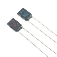 5pcs X21 X22 Thermal Fuse Cutoff TF 102C 115C 102 115 Degree 3A 250V Black Square Temperature Switches