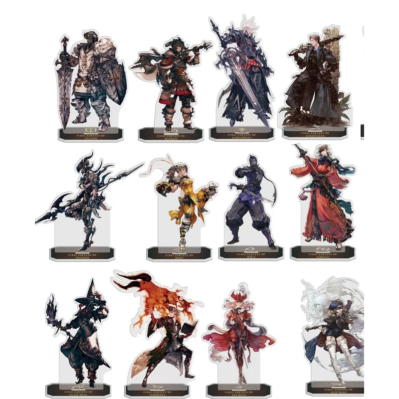 Anime Figure Final Fantasy XIV FF14 Dragoon Cosplay Acrylic Stand Model Plate Desk Decor Standing Sign Figures Friends Gifts