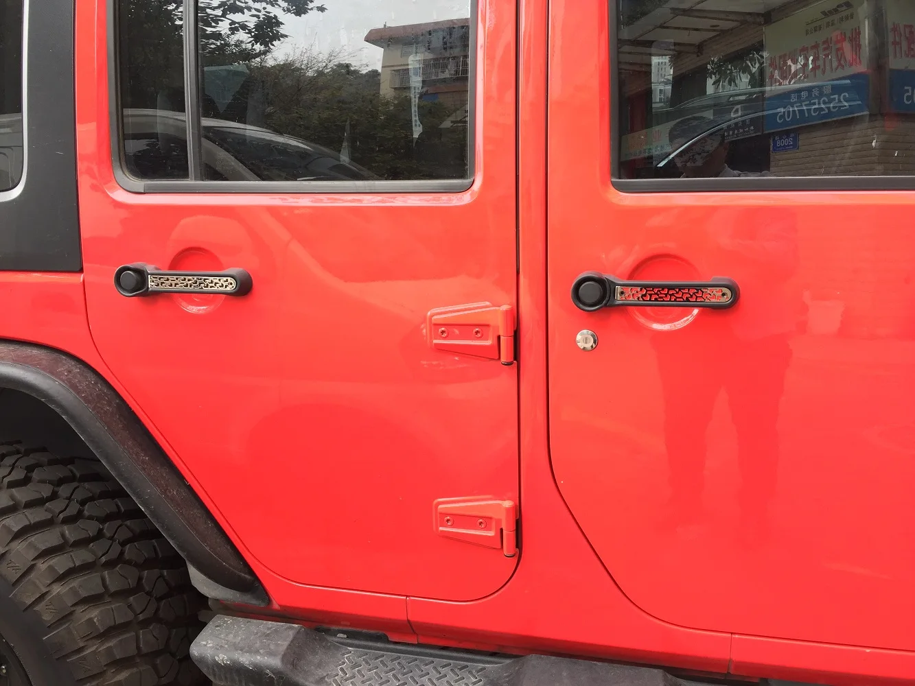 1 SET Door Handle Cover Aluminum Alloy 5Pcs for jeep for wrangler JK 2007-2017 J258 LantSun