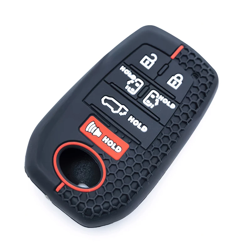 7 أزرار سيليكون غطاء مفتاح السيارة الحال بالنسبة لتويوتا سيينا RAV4 فينزا ميراي الهجين المركبات ألارد بريفيا فوكسي عن بعد الملحقات #4