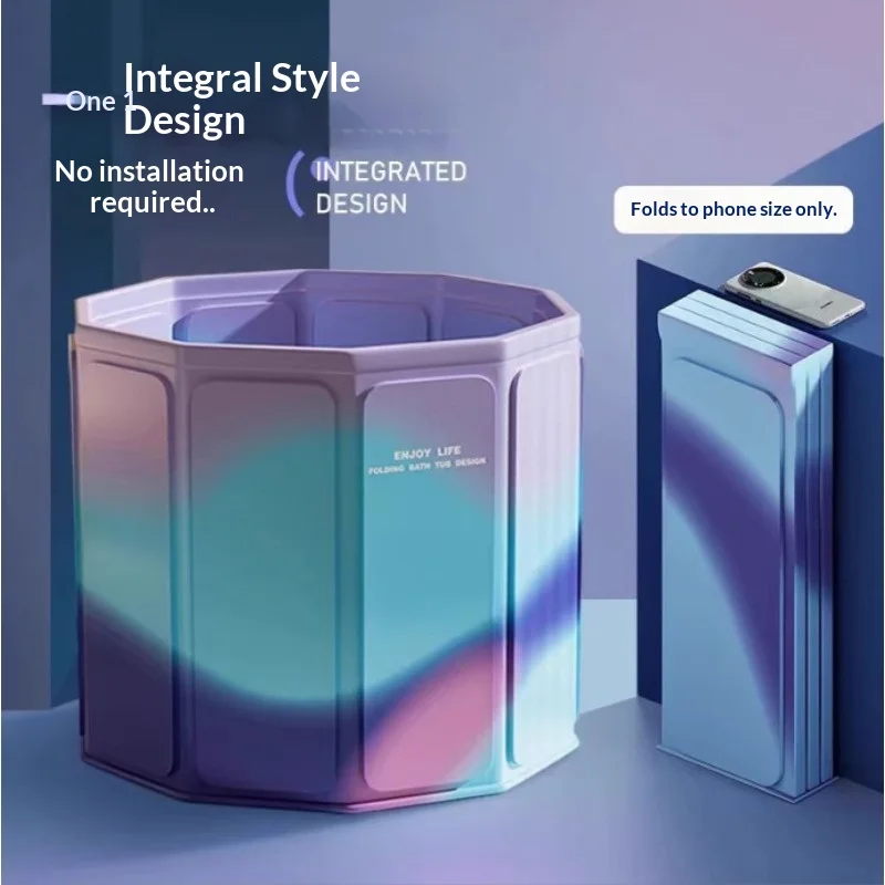 

Портативная складная ванна 80 см, большая, для взрослых, для полного погружения, домашний спа, без установки, простая сборка, ванна для дома