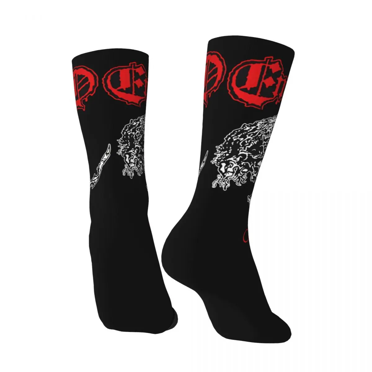 Funny Happy Men's compression Socks Attractive Vintage Harajuku Entombed Hip Hop Novelty Pattern Crew Crazy Sock Gift Printed