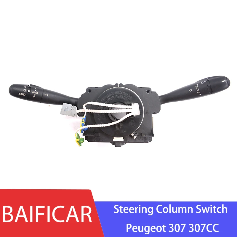 Baificar Used Genuine Steering Column Wiper Headlights Stalk Switch 96605594XT 6242L5 For Peugeot 307 307CC