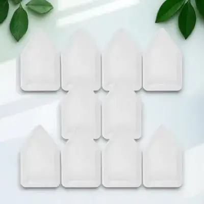 

10Pcs Weigh Boats Professional Sturdy Sample Weighing Trays Lab Equipment Safe Handling Trays for Balances Moisture Analyzer