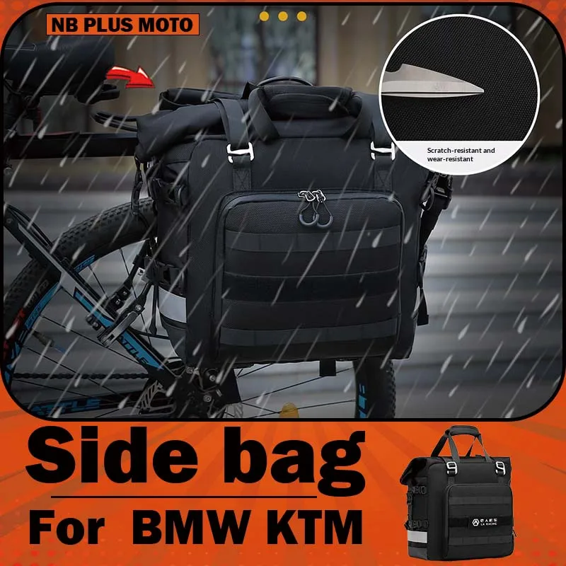 

【Premium】For BMW, KTM, Ducati motorcycle modification, waterproof tactical expansion side bag, multifunctional quick-release cyc