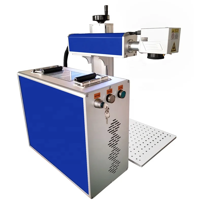 High-performance Desktop Split-type Fiber Marking Machine Keychain Metal Temporary Parking Sign Stainless Steel 20W
