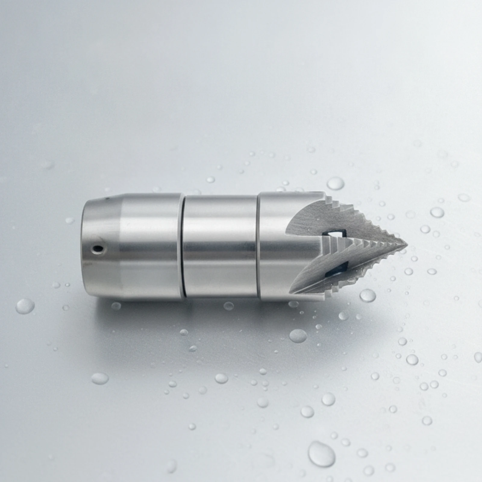 Rotating Drain Nozzle Compact Pipe Cleaning Nozzle Rust-Resistant Secure for Plumbers, Sewer Jetting