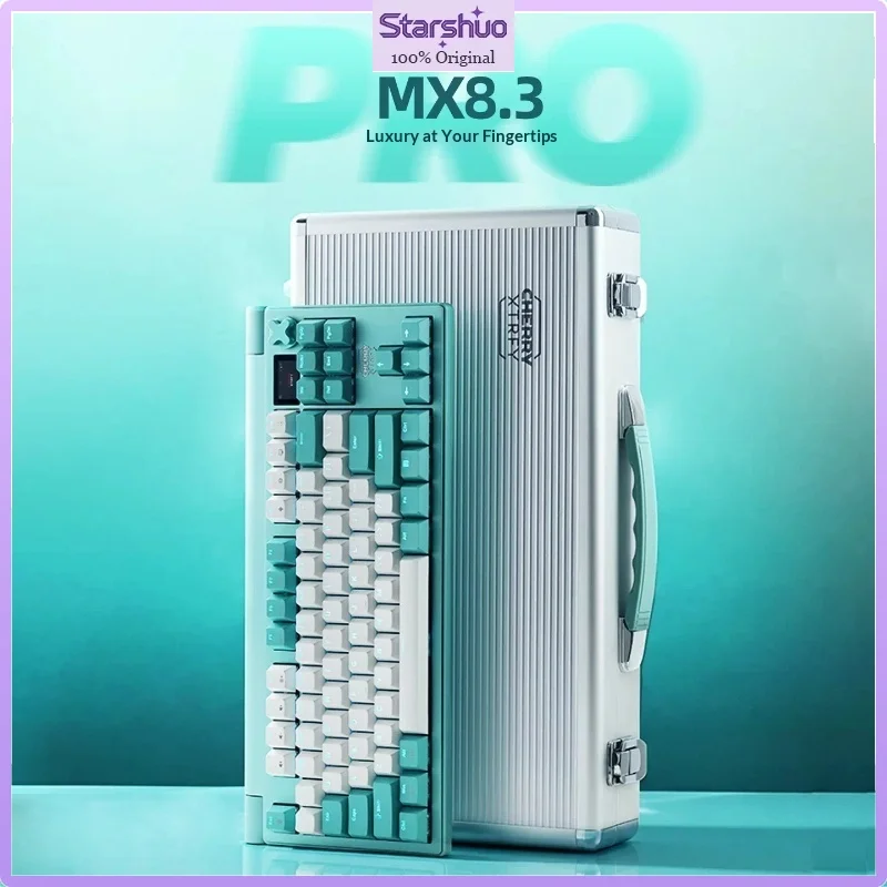 Summer New Arrival CHERRY MX8.3PRO Macaron ILLUMA Switch Tri-Mode Wireless Mechanical Keyboard For Valorant CS Delta Force