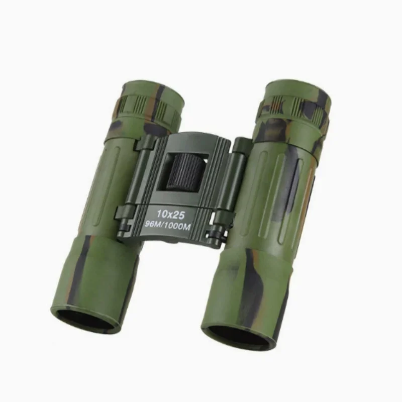 

10x25 Mini Portable Binocular Telescope 1000m Long Distance Folding Optical Telescope Suitable for Hunting Sports Camping