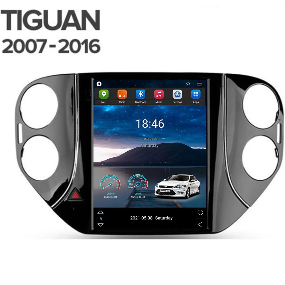 9.7” Android 14 For VW Volkswagen Tiguan Golf 5 2006-2030 Multimedia Radio Player Carplay Auto Stereo For Tesla Style Head Unit