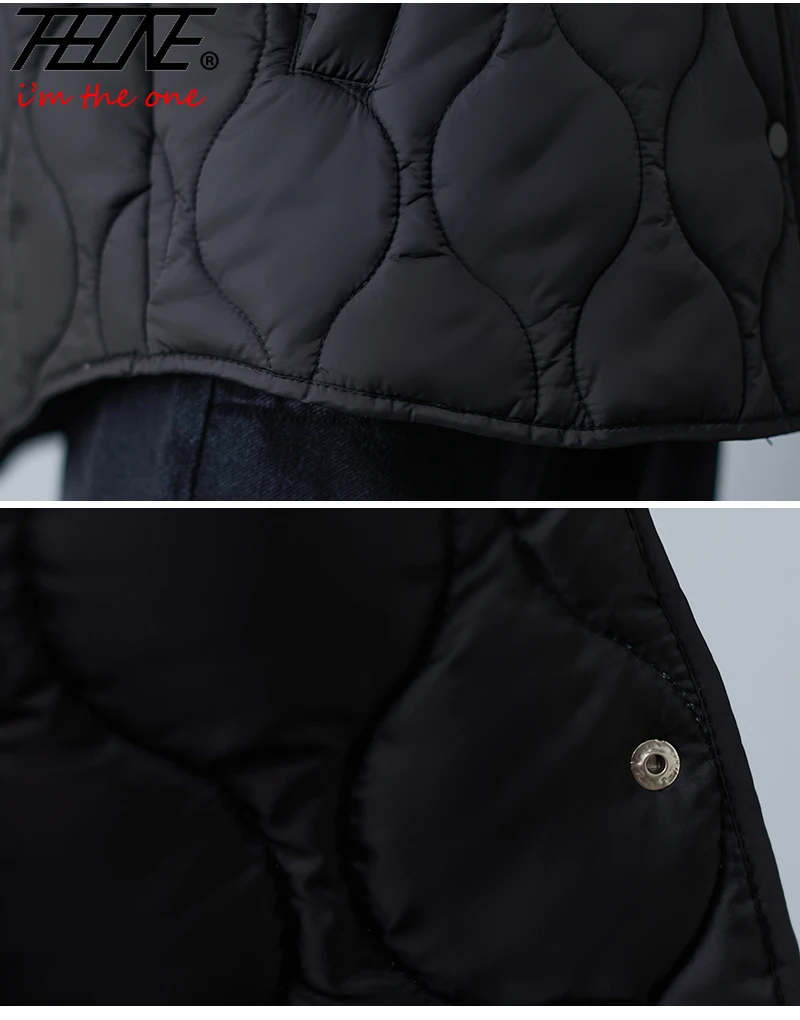 THHONE New Winter Parkas Women 2025 Jacket Padded Thicken Clothes for Women's Casual Coat Warm Korean Style Loose Solid Tops 6