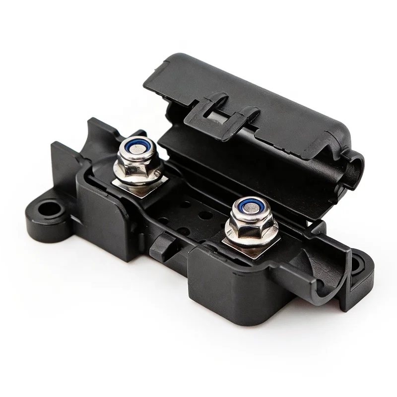 30-200A In-Line Bolt Down Automotive Fuses MIDI/AMI Fuse Holder Copper Plastic Fast Blow Non-Indicating Surface Mount