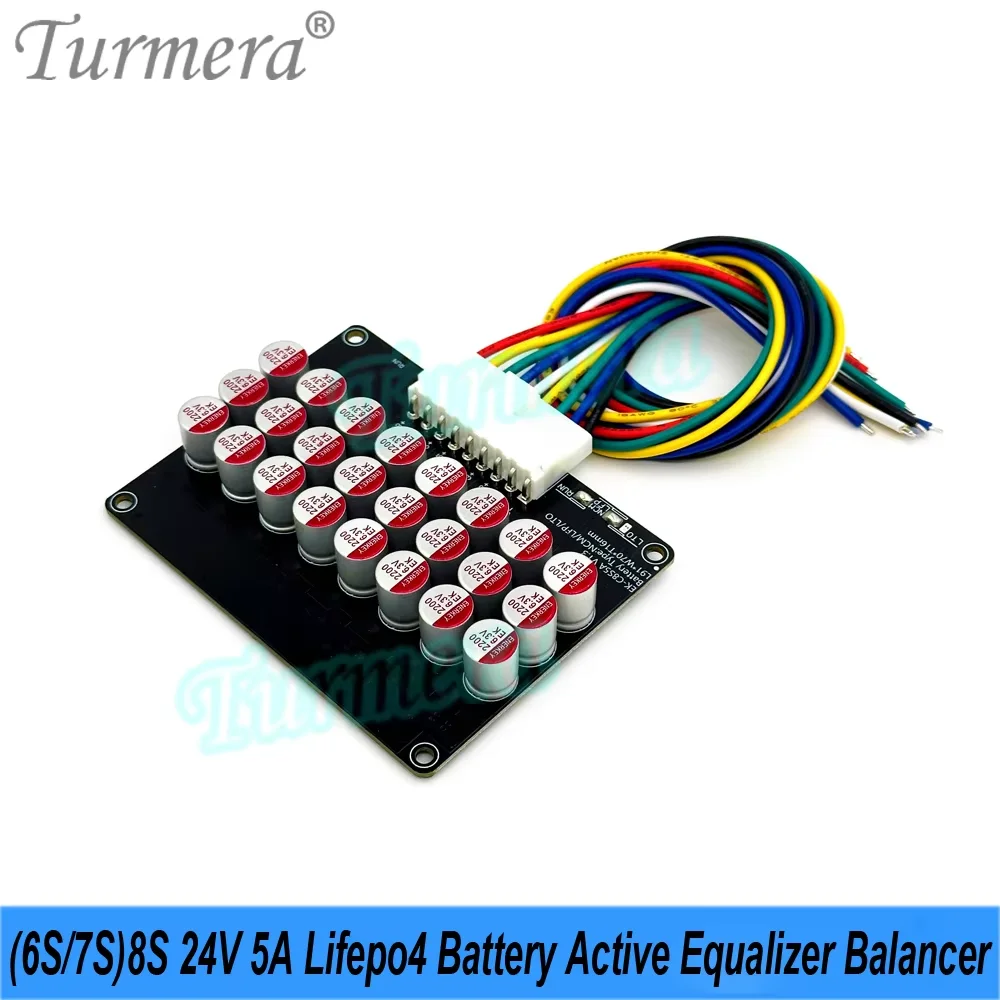 الكركم 4S 12V 8S 24V 16S 48V 5A موازن المعادل النشط لبطارية 3.2V 105Ah 200Ah 280Ah 320Ah Lifepo4 لتقوم بها بنفسك استخدام النظام الشمسي