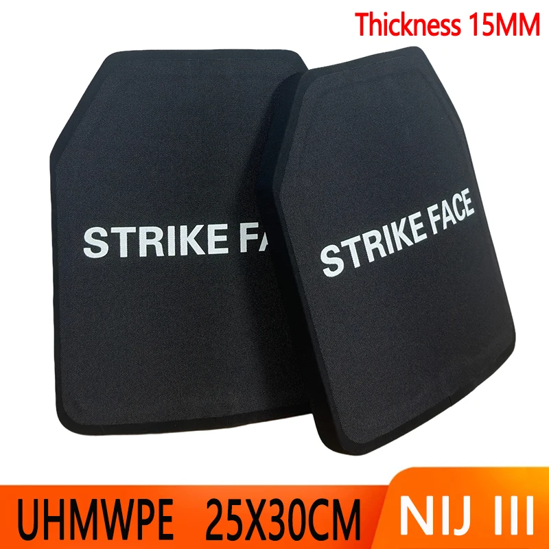 Bulletproof Plate10x12 Inches Light Tactical NIJ III/NIJ IIIA UHMWPE Bulletproof Protection Body Armor Vest Insert Plate
