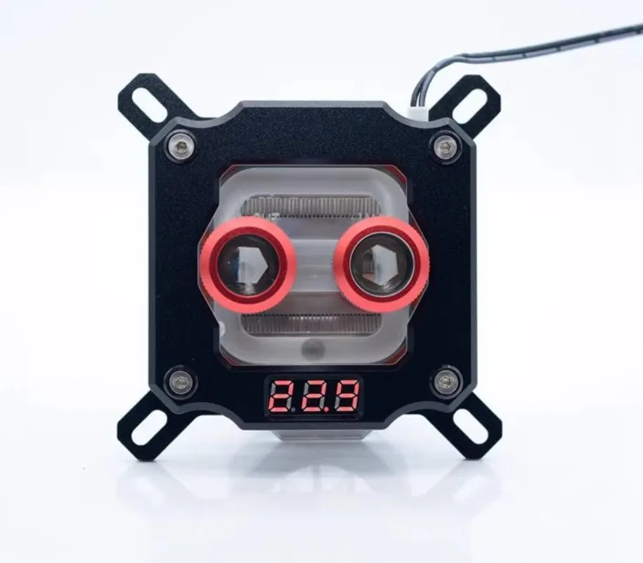 Computer CPU water cooling head temperature display UPR-2018 main board AURA synchronization platform