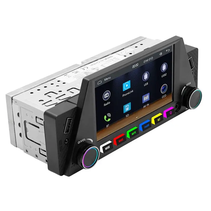 Powerful Car 1DIN 4.7Inch Bluetooth Portable Screen GPS Navigation Display Wireless Carplay Android Auto MP5 Player - view 3