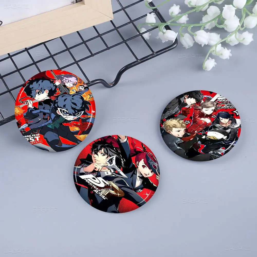 

Classic Anime P-Persona 5 Anime Brooches Cute Cartoon Badge Jacket Jeans Lapel Pin Gift Accessorie