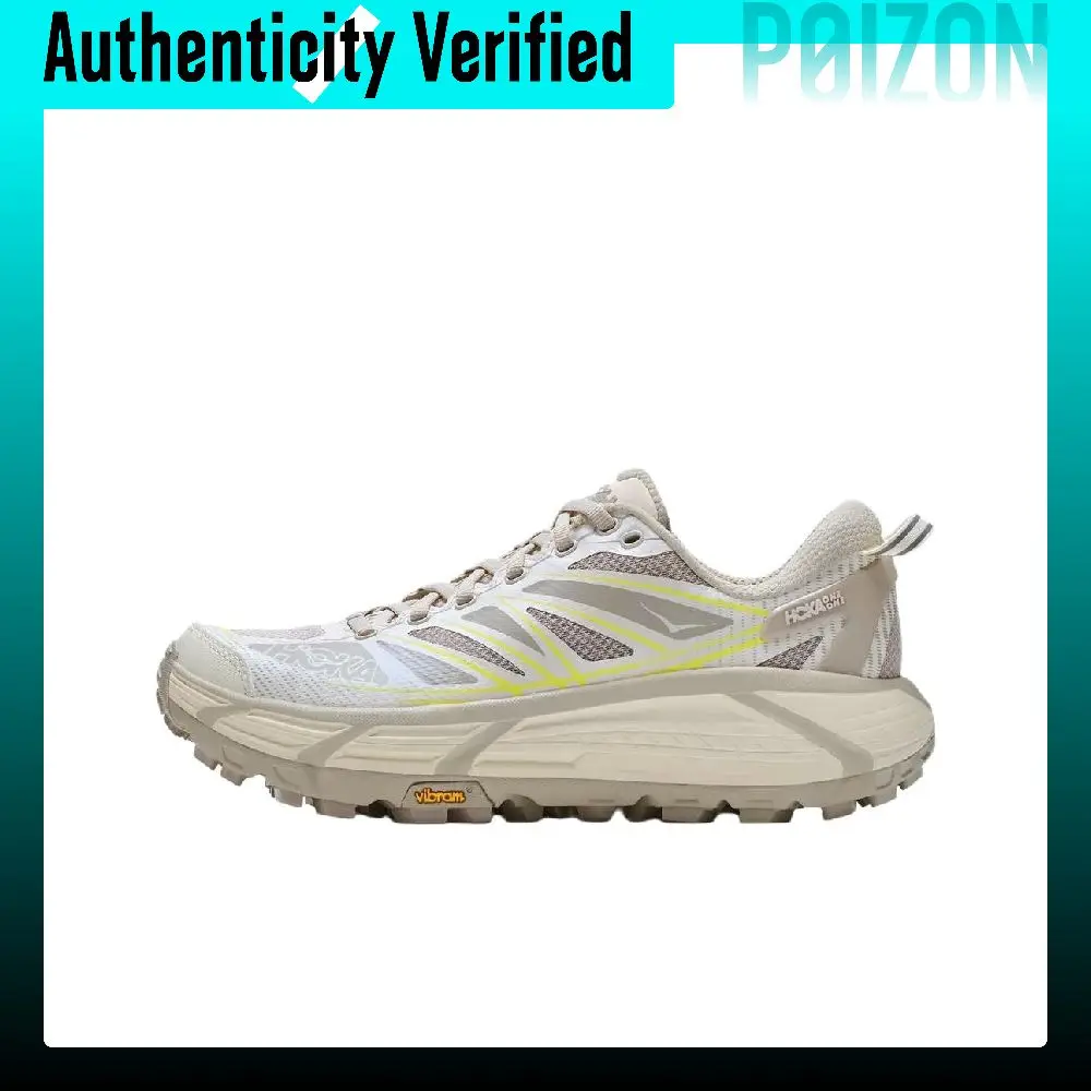 HOKA ONE ONE Mafate Speed 2 Trail Running Shoes Unisex Low-top Elegant Stone White/River Stone Gray 1126851-ARRV