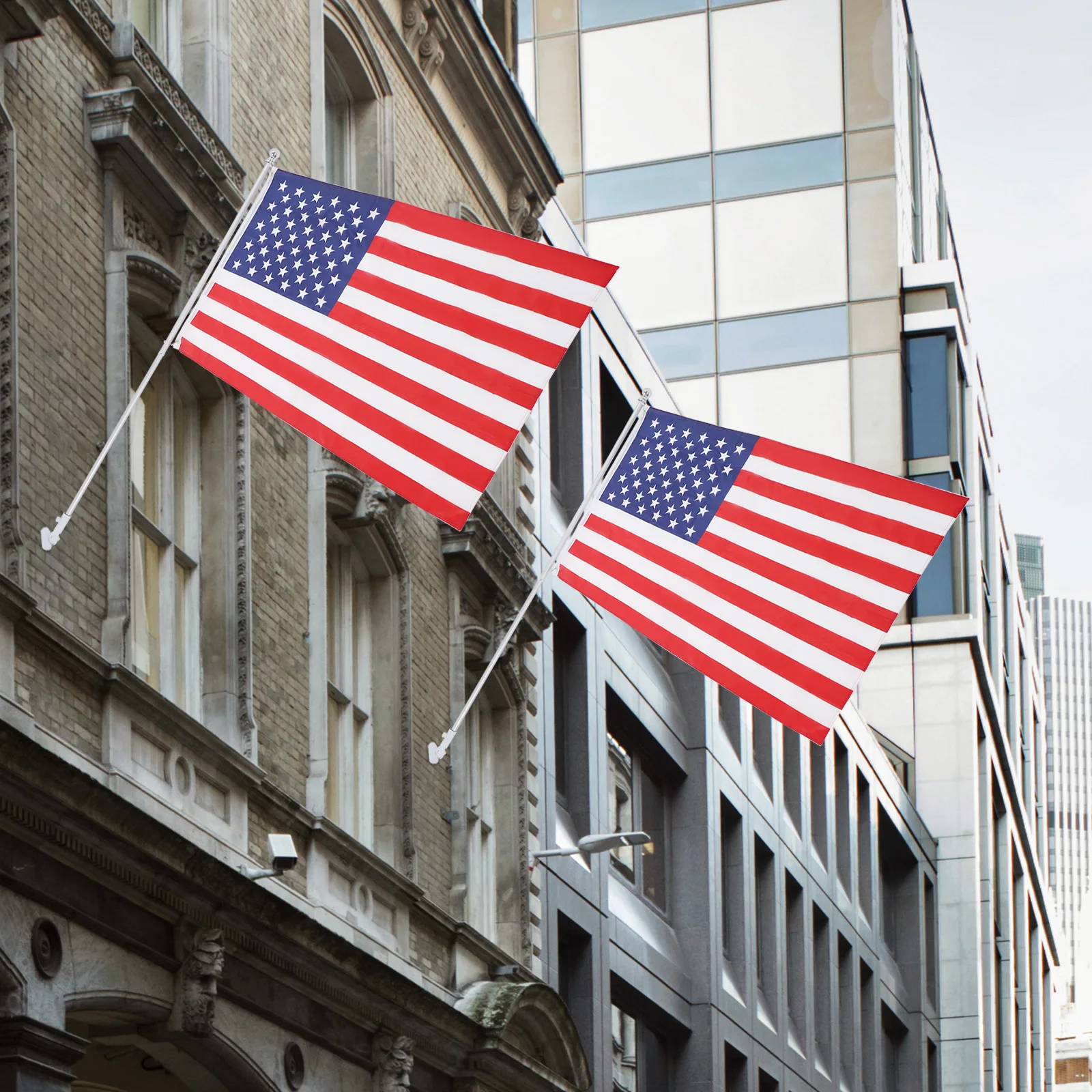 

Набор с американским флагом 3x5 футов из нейлона с алюминиевым флагштоком 6 футов для патриотического декора на открытом воздухе и в помещении, для дома, веранды, сада