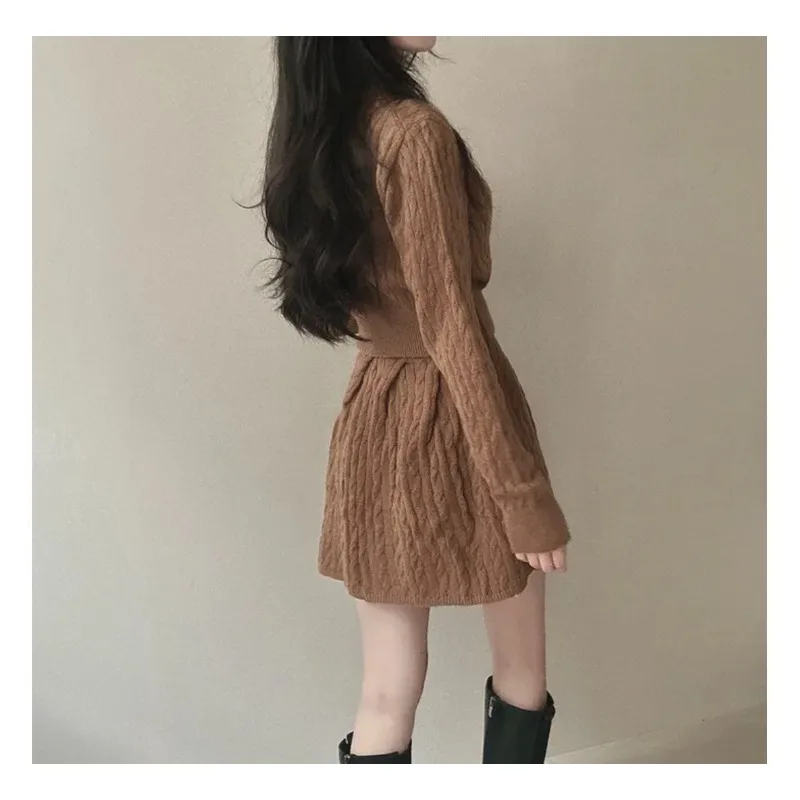 Sweater Skirt Set 2026 Spring and Autumn Women's Two-piece Set