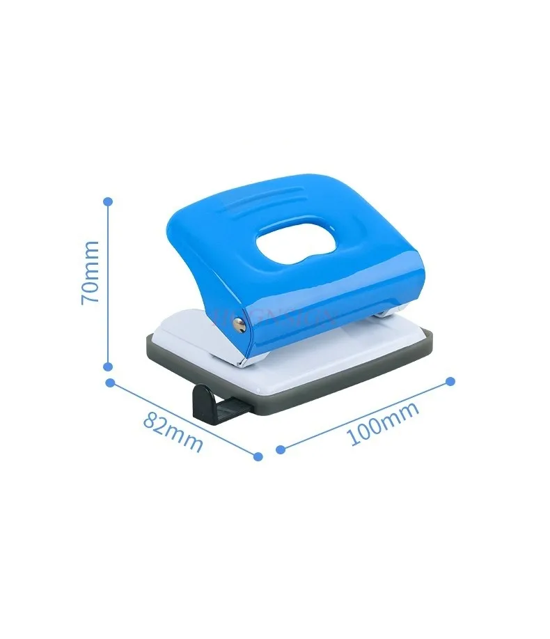 The loose leaf punching machine comes with a punching positioning ruler, archive data, and a handheld punching device