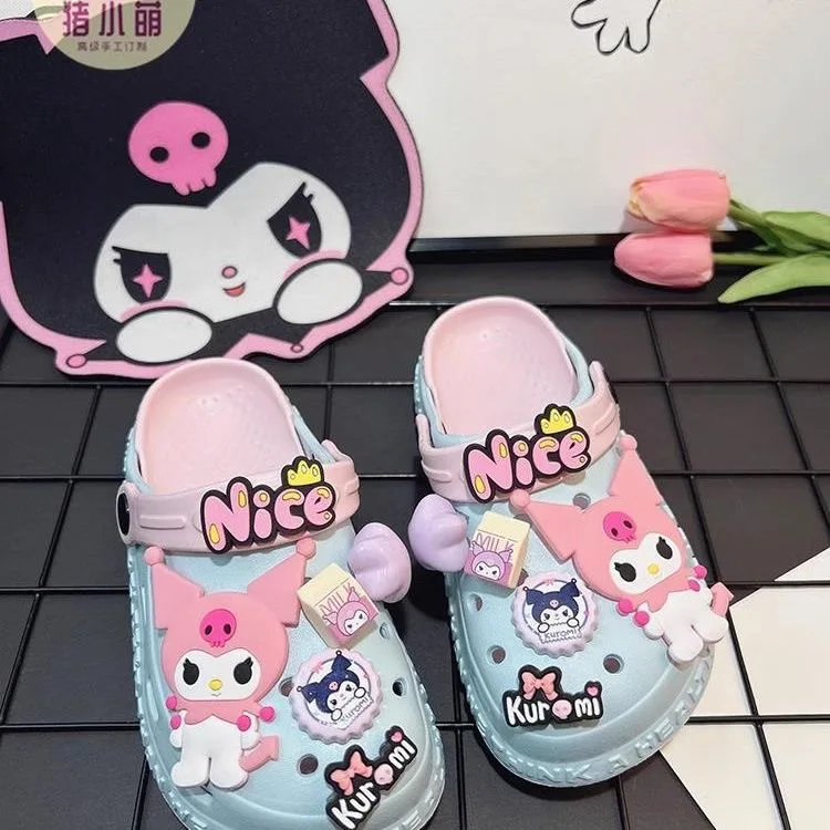 

Kuromi Cave Shoes for Girls, Cute Children's Babies, 2024 Summer New Anti slip and Odorous EVA Slippers for External Wear