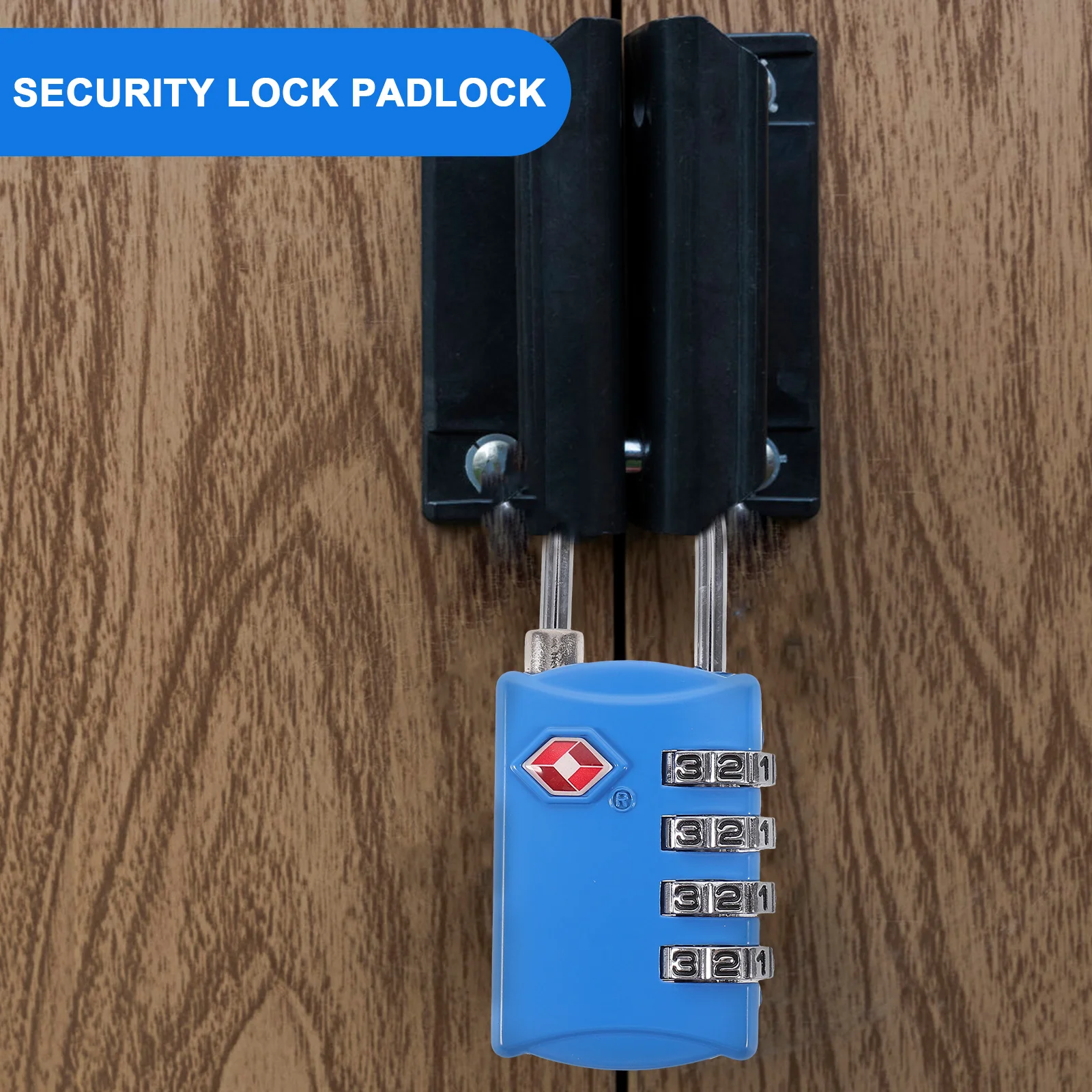 

Tsa Approved Travel Customs Lock 4 Digit Combination Password Resettable Luggage Security Anti-Theft Blue Password Lock Customs