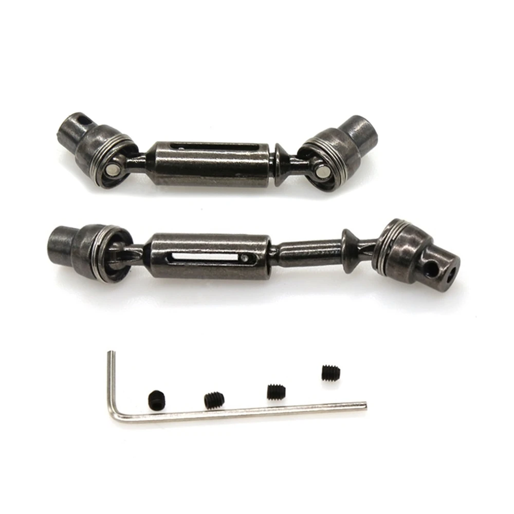 A45F-2Pcs Metall Antriebswelle CVD Für WPL D12 C14 C24 B14 B36 B24 MN D90 MN99S MN-90 Henglong RC Auto Upgrade Teile Zubehör