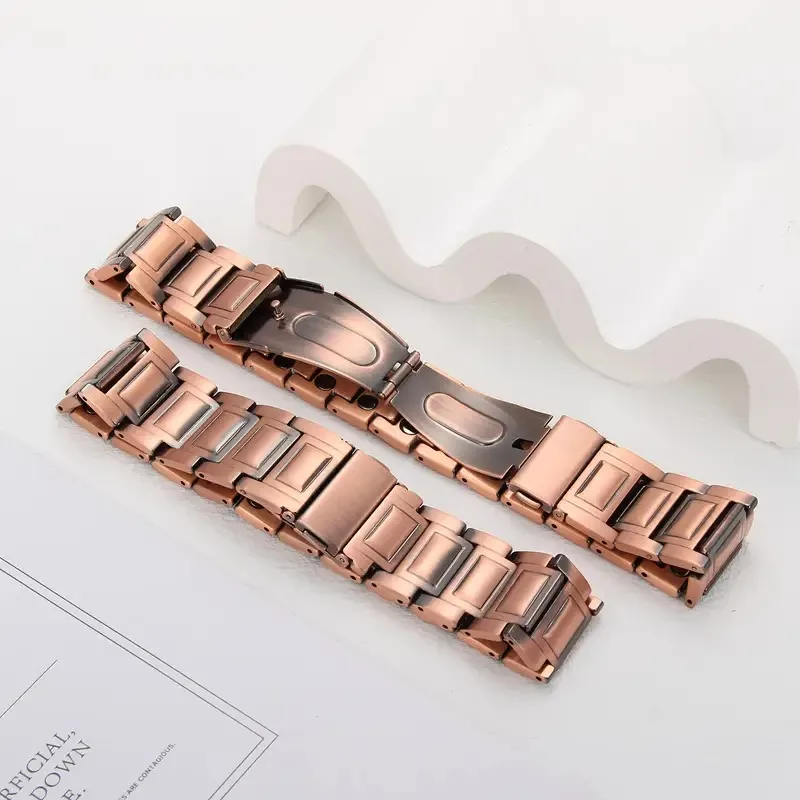 OKtrendy 3X Strength Magnetic Copper Bracelets for Men 3800 Gauss Magnets 99.9% Pure Copper Premium Fold-Over Clasp Adjustable