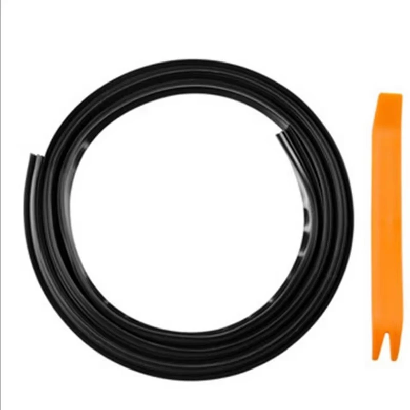 1-6Set 1.6m Auto Dashboard Sealing Strip Universal Car Sticker Rubber Seals Noise Insulation For Weatherstrip Car Accessories