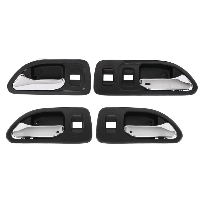 A21E-Car Door Handles Chrome Interior Inside Inner Front Rear Driver Passenger Side For Honda Accord 1994-1997