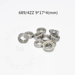 Bearing 689-4ZZ 689zz 10 Pieces 9*17*4(mm) chrome steel Metal Sealed High speed Mechanical equipment parts