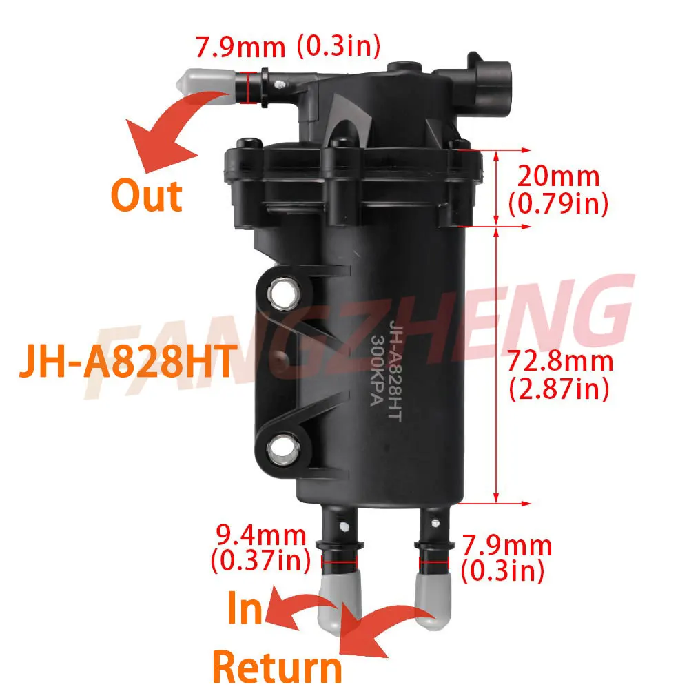 JH-A828HT Motorcycle Fuel Pump Assembly KYY-6OYD RR30W With Regular 3Bars 300KPA For ROJO Motorbike Scooter Equipment