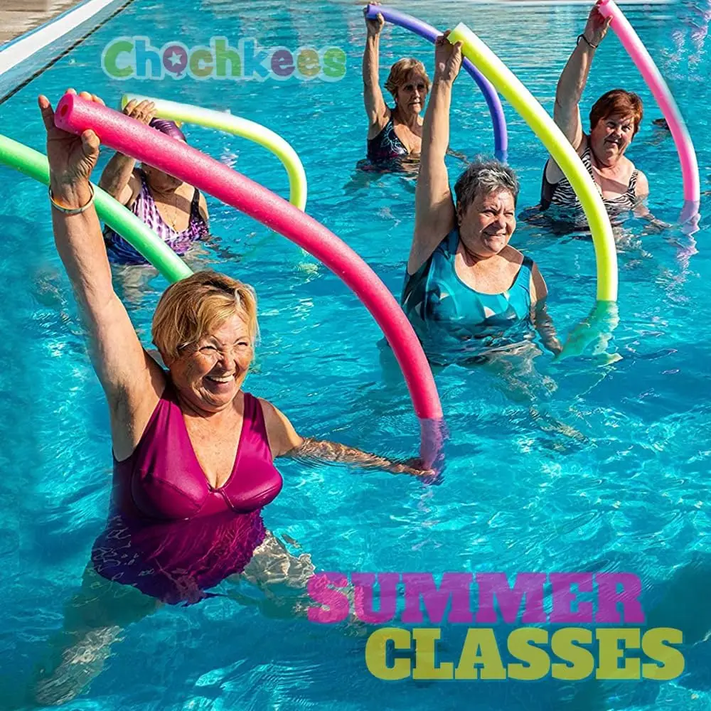 Pool Noodles 2-Pack 52 Inch Foam Tube for Floating, Hollow Design for Swimming Pool Fun with Bright Colors view 6