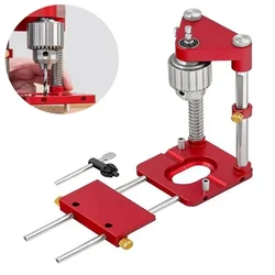1Pcs Woodworking Drilling Locator With Hole Mini Bench Adjustable Punch Drill Template Guide Tool Labor Saving Woodworking Tool