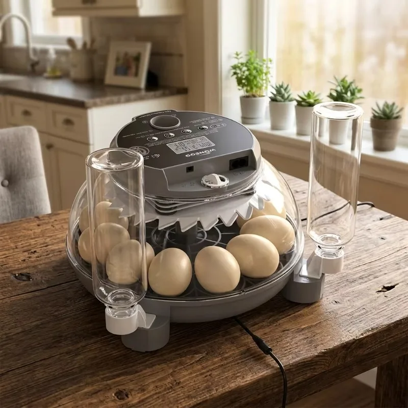 T12 Automatic AI Voice Egg Turner Auto‑Rotating Device For Chicken Duck Bird Eggs Incubator Hatching Accessory Equipment